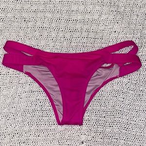 Victoria’s Secret hot pink cheeky bathing suit SM